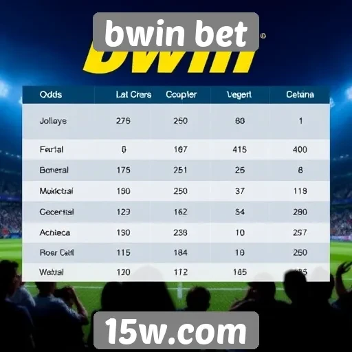 Comparativo de odds entre bwin bet e concorrentes